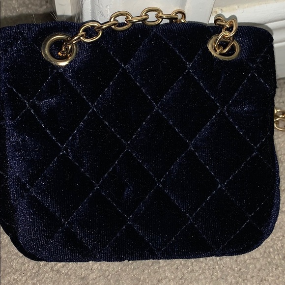 Blue Velvet Mini Bag - Picture 2 of 5